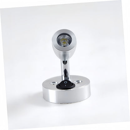 Pair 12V LED Bedside Reading Lights Cool White with Switch RV Camper Boat Lamp