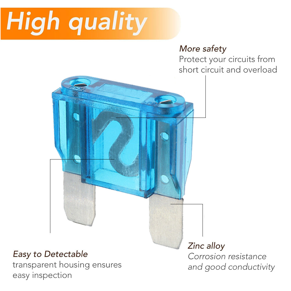 5 x 120Amp Blue Maxi Blade Fuses 5pc Pack double leg fuses 120 Amp (5pcs)