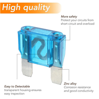 5 x 120Amp Blue Maxi Blade Fuses 5pc Pack double leg fuses 120 Amp (5pcs)
