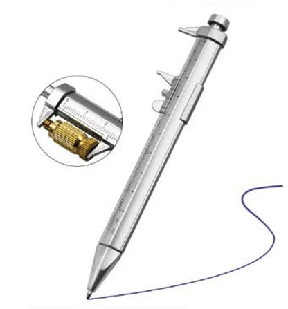 20 x Multifunction Gel Ink Pen Vernier Caliper Ball Pen Stationery (20pcs Blue)