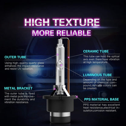 2 x D4S HID XENON globes 6000k Super Bright Quality D4S HID Bulbs (2pcs)