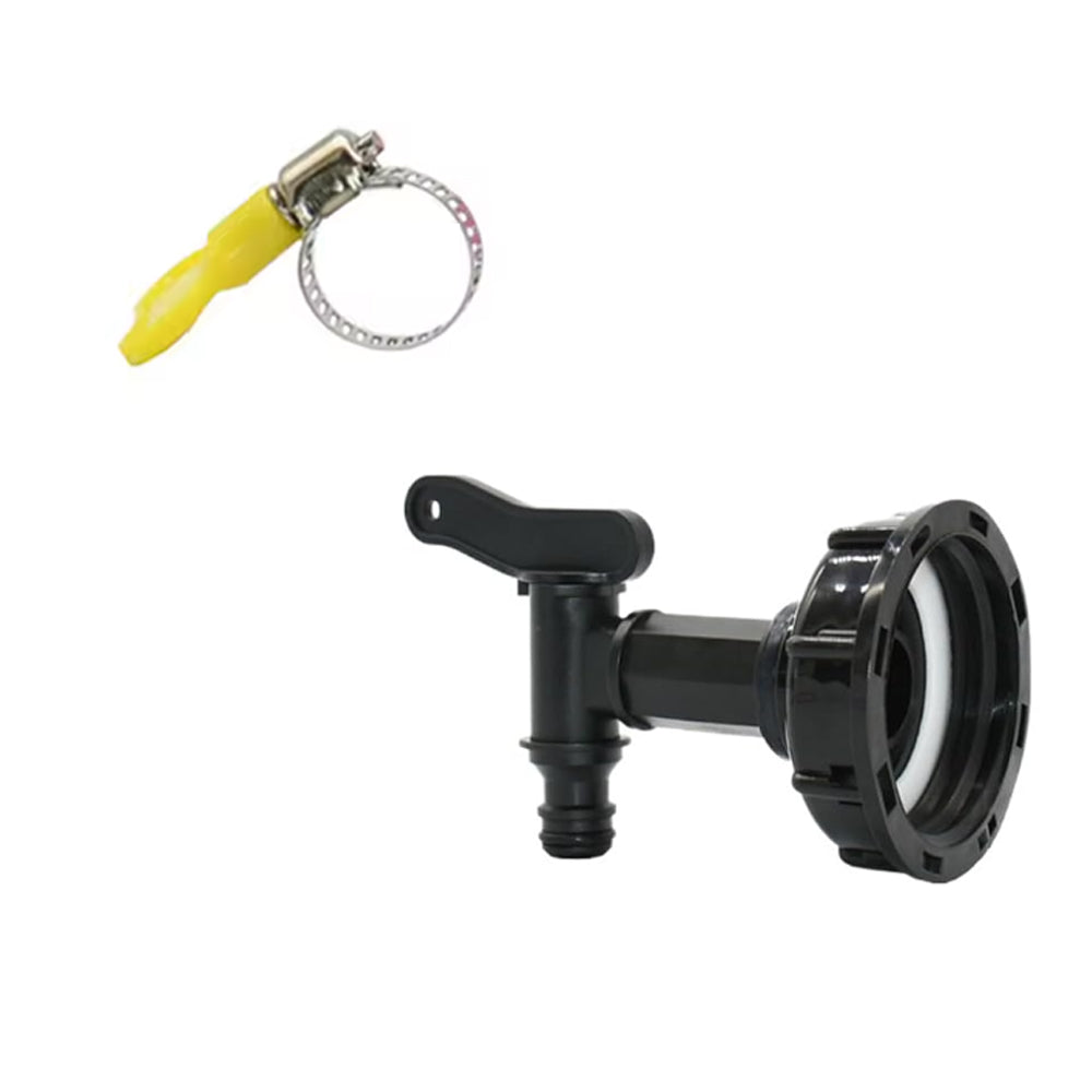 3/4" Thread IBC Tank Tap Adapter S60 to 16mm Hose Drum Garden Barrel Faucet