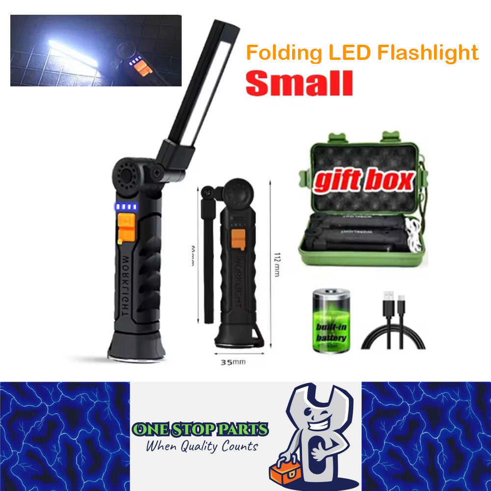 Folding LED Flashlight Rechargeable LED Torch Portable Battery LED Work Light