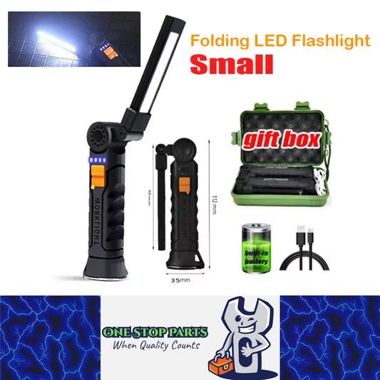 Folding LED Flashlight Rechargeable LED Torch Portable Battery LED Work Light