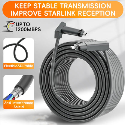 Starlink Gen 2 Cable Extension Replacement Cable for Starlink V2 Dish Router