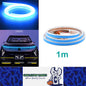 1m Blue LED Hood Strip Light Start Scan Dynamic DRL with Yellow Turn Signal Lamp