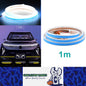 1m White LED Hood Strip Light Start Scan Dynamic DRL Yellow and Turn Signal Lamp