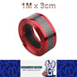 1m x3cm Red Carbon Fiber Car Door Sill Protector Tape Anti Scratch Strip Sticker