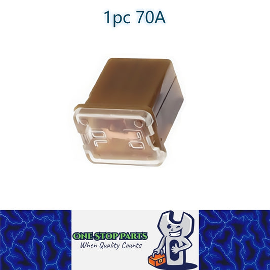 1 x 70Amp Light Black Mini Slow Blow Fuse Block 10mmx12mm x 16mm High 70A Fuse