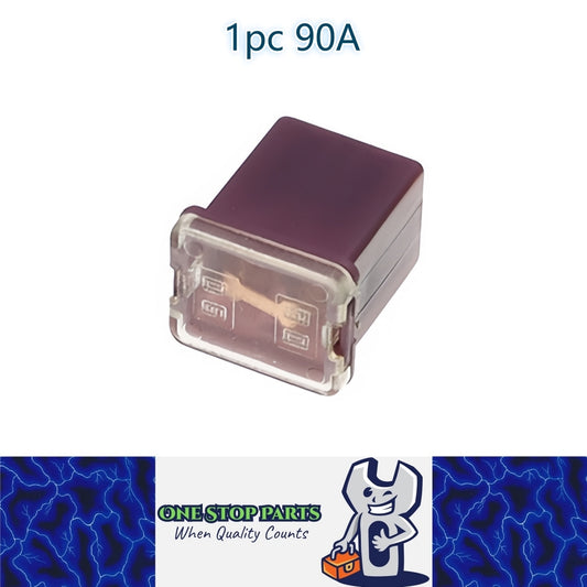 1 x 90Amp Purple Mini Slow Blow Fuse Block 10mmx12mm x 16mm High 90A Fuse (1pc)