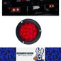 1 x Red LED Rear Light Round 136mm 12-24V Stop/Tail Lamp Caravan Trailer Truck
