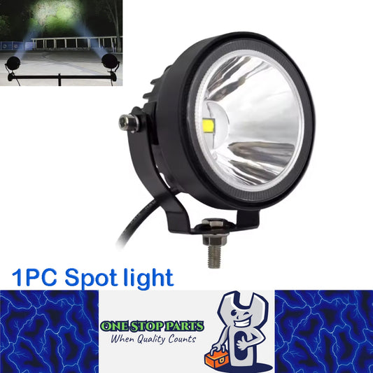 1 x LED Work Light Round Lamp 60W 98mm 12V-24V 6500K Spot Beam LED Spotlight