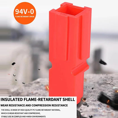 100 x 75A Green Anderson Style Single Pin 75Amp Connector Green Single Terminal