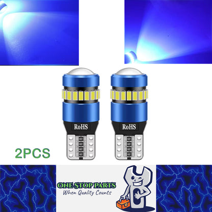 2pcs T10 Blue 19SMD Canbus LED Bulbs Super Bright 194 W5W T10 LED Globes