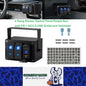 2 Gang Rocker Switch Panel Rotate Box with PD + QC3.0 USB Outlet and Voltmeter