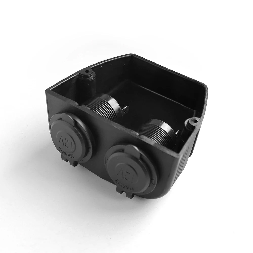 2 Hole 12/24V Dual Outlet Car Cigarette Lighter Socket Tent Panel Car Boat RV