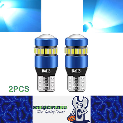 2pcs T10 Ice Blue 19SMD Canbus LED Bulbs Super Bright 194 W5W T10 LED Globes