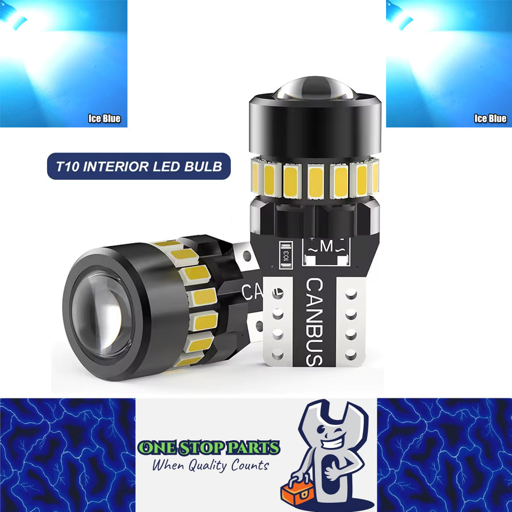 2pcs T10 Ice Blue 19SMD Canbus LED Bulbs Super Bright W5W 194 T10 LED Globes