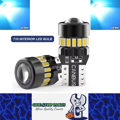 2pcs T10 Ice Blue 19SMD Canbus LED Bulbs Super Bright W5W 194 T10 LED Globes