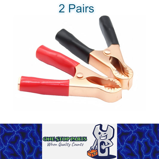 2 Pairs Battery Alligator Clips Clamps 50A 80mm Crocodile Alligator Test Clips