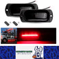 2 x Red LED Rear Marker Lamps 88x35mm 12V-24V 12LEDs Rear Marker Lights
