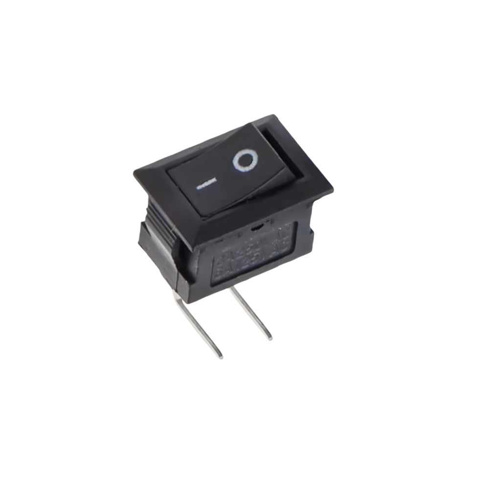 10 x Black Rocker Switches 10x15mm ON/OFF 2 Pin L Type SPST Panel Mini Switches