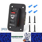 2 x 3 Way 20A Bilge Pump Rocker Switch Panel 12V 24V 4Pin SPDT Auto/Off/Manual