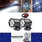 2 x 60W Motorcycle LED Headlight Spotlight Universal Moto 4wd LED Work Light
