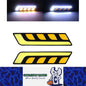 2 x Car LED Daytime Running Lights Dual Colour White Yellow 12V COB Style DRL