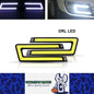 2 x Car LED DRL Daytime Running Lights 12V COB-U Style Daytime Running Lights