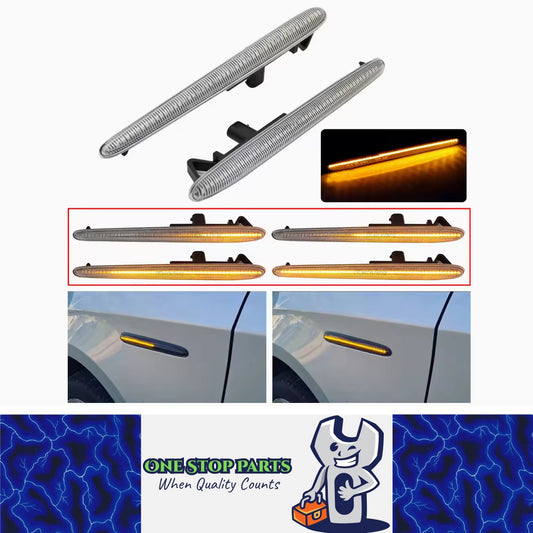 2 x Dynamic LED Side Marker Lights Turn Signal Lamps for Alfa Giulietta Romeo
