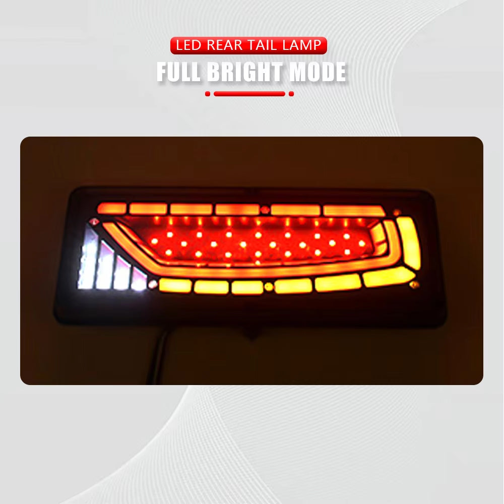 2 x Dynamic LED Truck Lights 12V-24V Stop Tail Indicator Lamps for Trailer Lorry