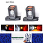 2 x LED Side Marker Light 85mm Red/Amber/White Trailer Truck Signal Marker Lamp