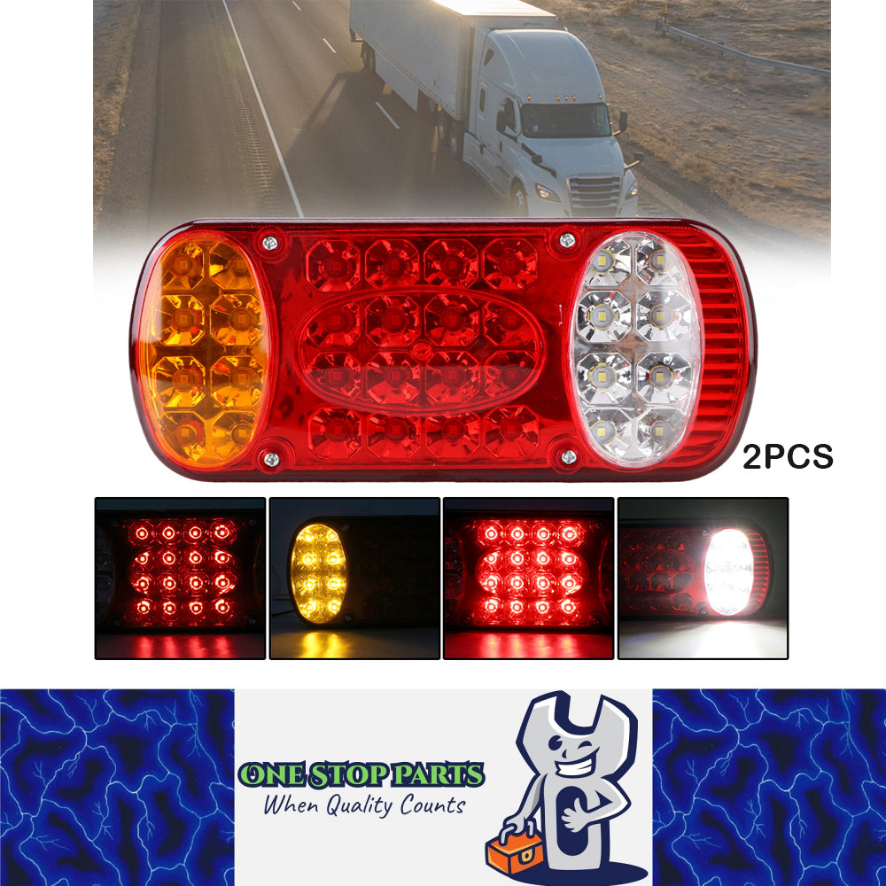 2 x LED Trailer Lamp 12-24V Rear Lamp Truck Stop Tail Indicator Reverse Light