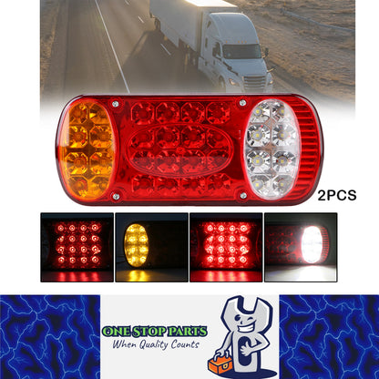 2 x LED Trailer Lamp 12-24V Rear Lamp Truck Stop Tail Indicator Reverse Light