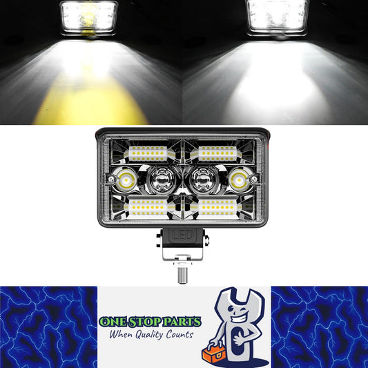 1 x LED Work Light 150x90mm 130W 12-24V 6500K Spot Flood Beam Combo Light Bar