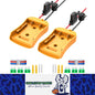 2 x Power Wheel Battery Adapter Converter with Switch for Dewalt 18V 20V Battery
