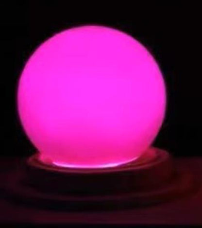 Purple/Pink 12V E27 1W LED Bubble Globe Frosted Lens LED Bulb ideal for sign