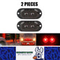 2 x Red LED Rear Marker Lamps 2LED 12V-24V Multivolt LED Rear Marker Lights