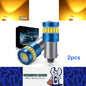 2pcs BA9S Yellow 12V 19SMD Canbus Super Bright T4W LED Bulbs BA9S LED Globes