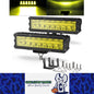 2 x Yellow LED Work Light 50W 155x43mm 12-24V Spot Flood Beam LED Car Boat Light