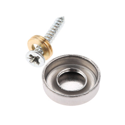 20 x Stainless 16mm screw cap Fixings Screw Covers 20pcs Silver Caps