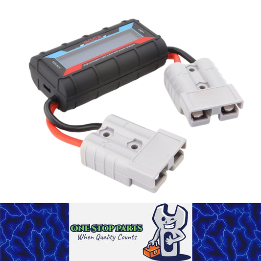 200A Inline Watt Voltage Amp Meter Power Analyzer Monitor With Connectors