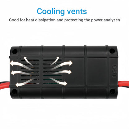 200A Inline Watt Voltage Amp Meter Power Analyzer Monitor With Connectors