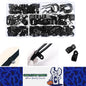 200pc Box Nylon Cable Clamp Plastic P Clips Fasteners Cable Mounts