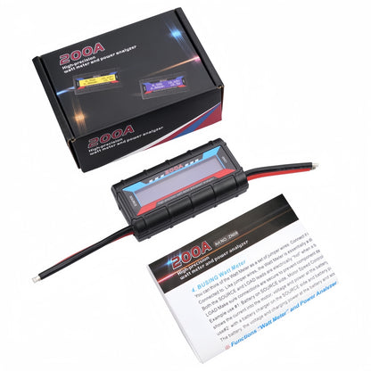 200A Inline Digital Meter Watt Voltage Amp Meter Power Analyzer Monitor