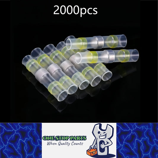 500 x Yellow Waterproof Heat shrink Wire Connectors Solder Insulated Join 500pcs
