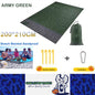 ArmyGreen 200x210CM Beach Blanket  Camping Mat Blanket Waterproof Picnic Blanket