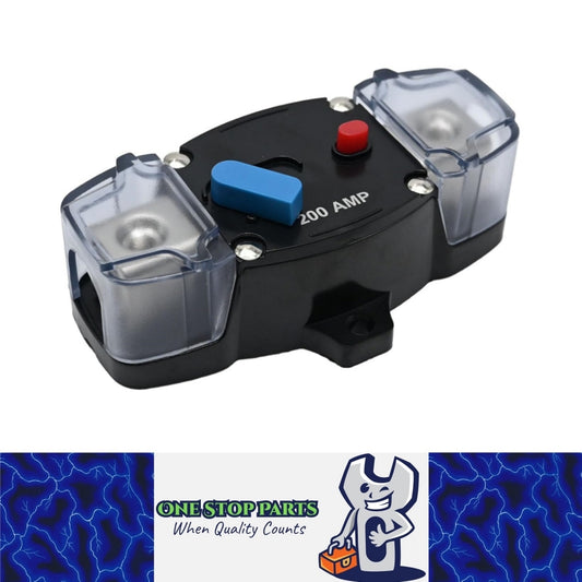 Heavy Duty 12v-48v 200A Inline Circuit Breaker Manual Reset for 4wd Caravan Boat