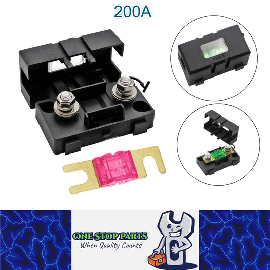 AFS Mini ANL Inline Fuse Holder with Bolt On 200 Amp Fuse Supplied (200A) holder